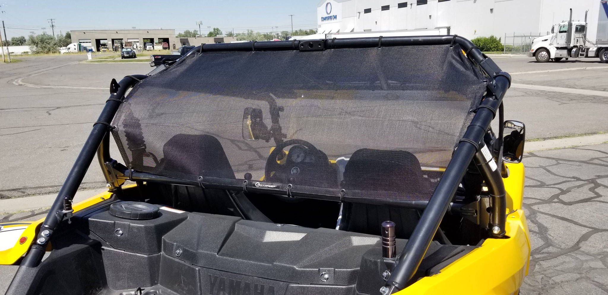YAMAZEN @Screen 日よけ サンシェード ASS-1800M(GR) Motoroof Rear Window – Yamaha YXZ – 2017-2018 – Pro UTV Parts