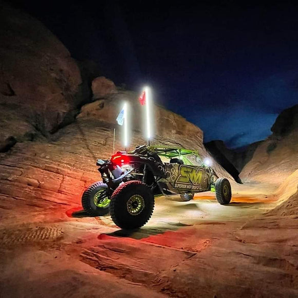 Infinite Offroad (RGB+W) Whips - Compatible With Rock Lights