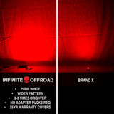 Infinite Offroad (UTV) - RGB+W Rock Light & Whip Bundle