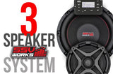 POLARIS RZR XP TURBO AND XP4 TURBO COMPLETE SSV WORKS 3 SPEAKER PLUG-AND-PLAY SYSTEM