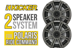 POLARIS RZR XP TURBO S COMPLETE KICKER 2 SPEAKER PLUG-AND-PLAY SYSTEM