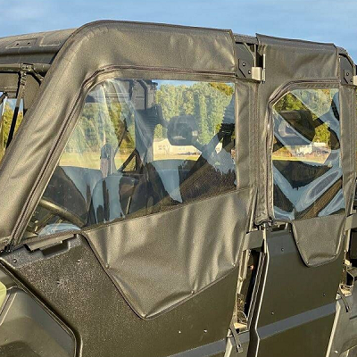 Falcon Ridge Half Soft Doors - Can Am Defender Max - With Zipper