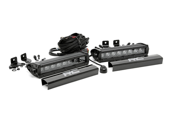 ROUGH COUNTRY 8-INCH CREE LED LIGHT BARS (PAIR | BLACK SERIES)