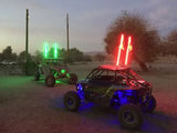 4ft. GEM series LED lighted whips by Tribal Whips.