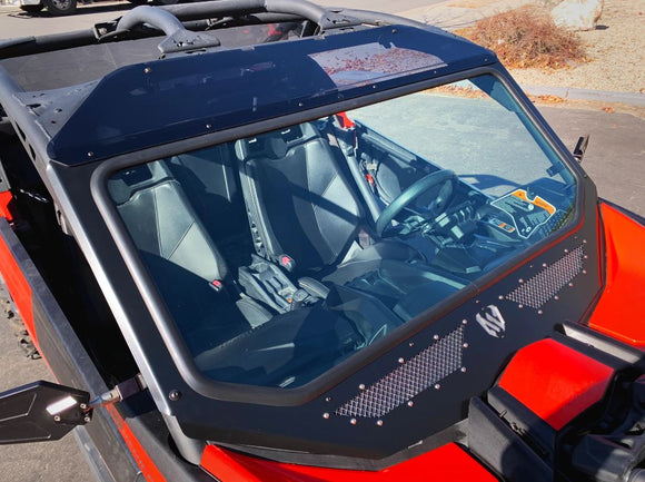 VENTED FULL GLASS WINDSHIELD FOR CAN AM MAVERICK X3 By Moto Armor