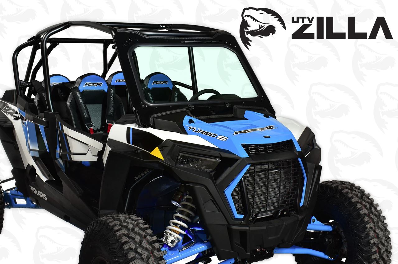 RZR Turbo S Laminated Glass Windshield with hand wiper