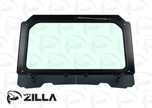 Black Vented Glass Windshield for RZR 900, 1000, Turbo with Wiper by UTVZILLA
