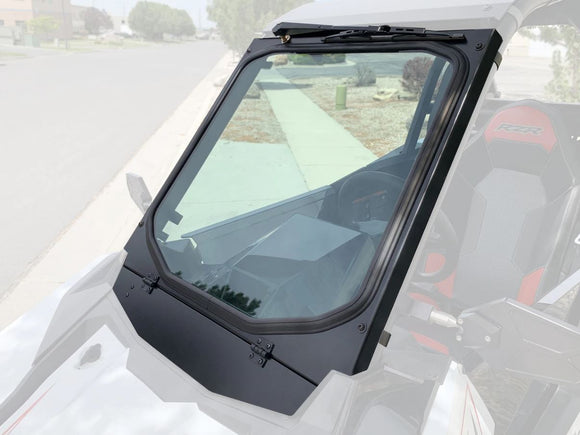 Polaris RS1 Glass Windshield with Vent and Wiper, BIllet Mounts By UTVZILLA