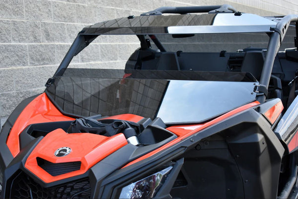 ハイドアウトクラフト RWフロントパネル 2個セット Can Am Maverick X3 Half Windshield Clear or Dark Tint By UTVZILLA