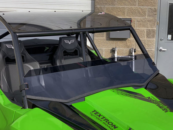Wildcat XX TINTED Polycarbonate Half Windshield with Quick Straps By UTVZILLA