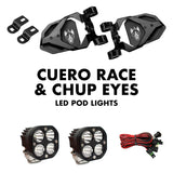 Cuero Race Mirror Light Combo in Black