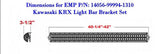 EMP Teryx KRX 1000 Light Bar Brackets for a 40" Light Bar