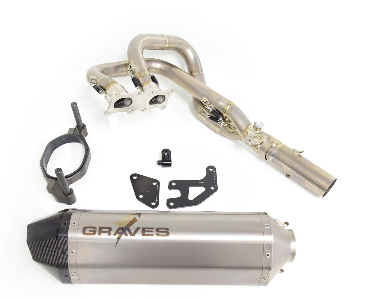 Kawasaki Teryx KRX 1000 Full Titanium Exhaust System by Graves