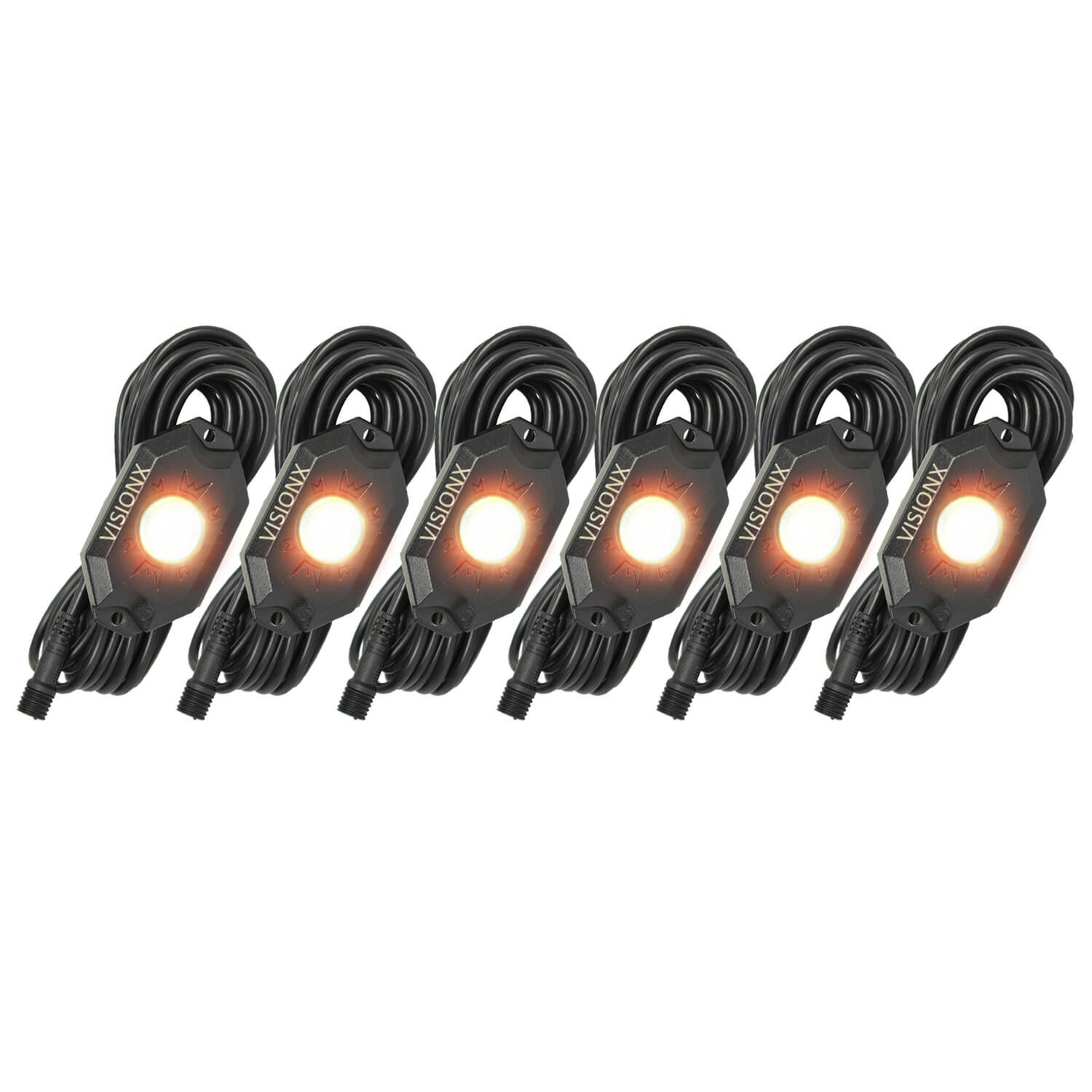 Vision X 9 WATT LED ROCK LIGHT 6 POD KIT Pro UTV Parts Vision X 9 WATT LED ROCK LIGHT 6 POD KIT Pro UTV Parts