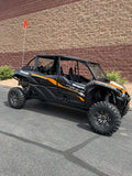 KAWASAKI TERYX KRX 1000 REAR GLASS WINDSHIELD 4- SEAT 2022+ - By Dirt Warrior Accessories