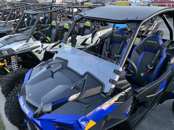 Polycarbonate Hard Coated Half Windshield with Quick Straps for RZR Turbo S and 2019+ RZR 1000, Turbo by UTV Zilla