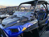 Polycarbonate Hard Coated Half Windshield with Quick Straps for RZR Turbo S and 2019+ RZR 1000, Turbo by UTV Zilla