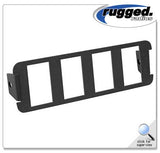 4 Switch Panel for RM-60 Mounts By Rugged Radio
