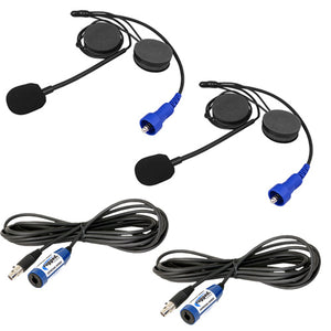 "Plus 2" Helmet Kit and Cable Expansion Kit by Rugged Radios