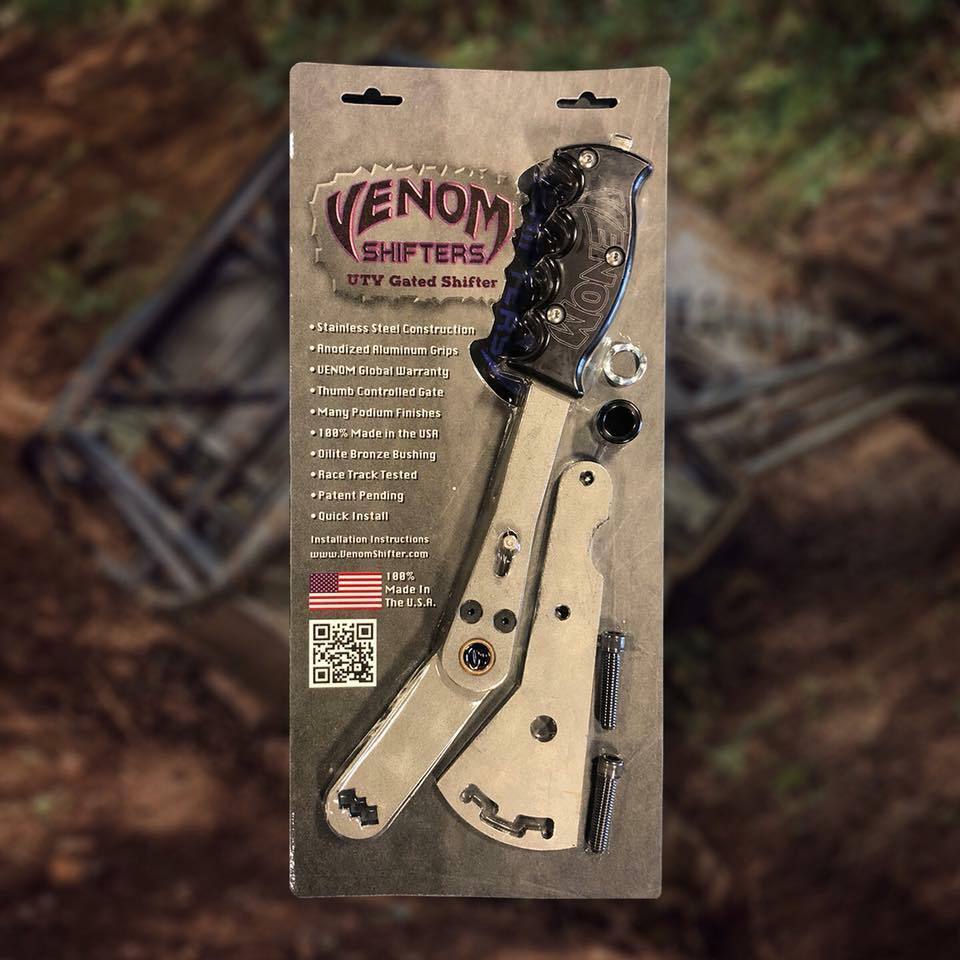 LYFT リフト VENOM ヴェノム ビンテージブラック　リフター Venom Racing Gated Shifter for Polaris RZR – Pro UTV Parts