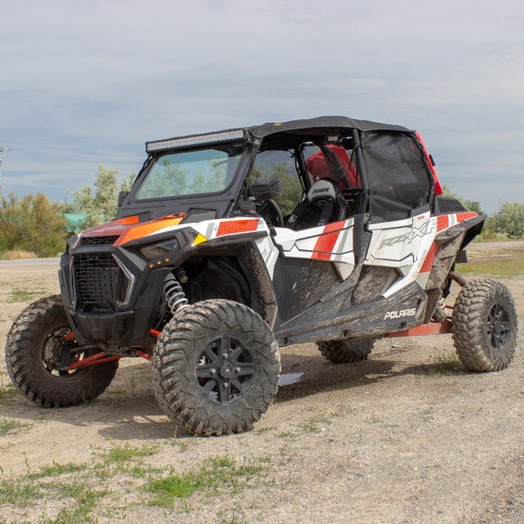 Soft Rear Window Net & Spare Tire Carrier For Polaris RZR PRO XP 2020