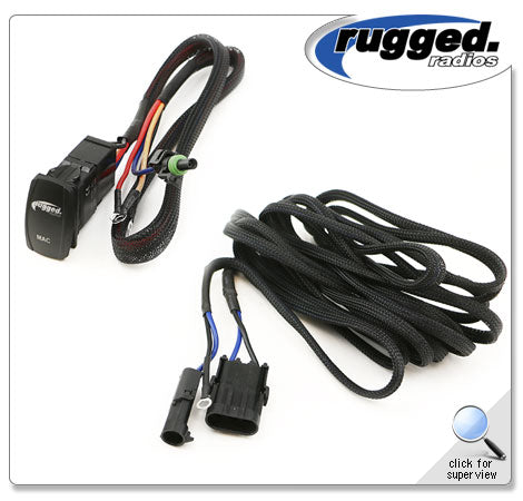Switch Install Harness for MAC3.2 Helmet Air Pumper System by Rugged Radio