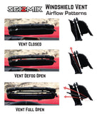Windshield Versa-Vent (Uncoated Poly) – Polaris Mid-Size Pro-Fit Ranger by Seizmik