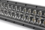 ROUGH COUNTRY 50-INCH CREE LED LIGHT BAR - (DUAL ROW | BLACK SERIES W/ AMBER DRL)