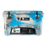 Frosted Frog 45QT Camo Cooler – Camo Blue, Gray & Black, 45QT