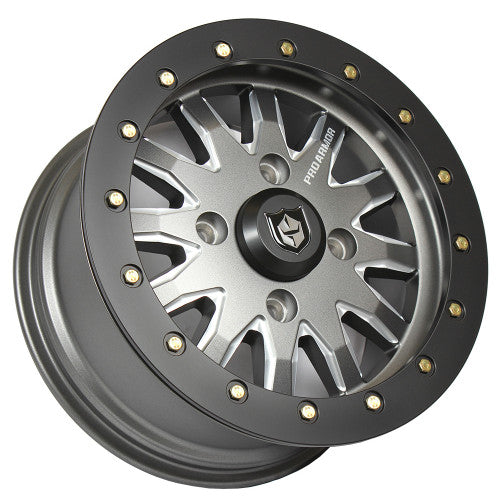 PRO ARMOR HALO MILLED BEADLOCK WHEEL - 15X7 - Polaris - 4x156