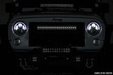 ROUGH COUNTRY 30-INCH CURVED CREE LED LIGHT BAR - (DUAL ROW | CHROME SERIES W/ COOL WHITE DRL)