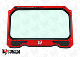 Full Glass Windshield with Vents for 900, 1000, Turbo Red from Moto Armor