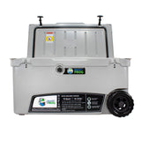 Frosted Frog 70 QT Cooler with Wheels – Cool Gray, 70QT