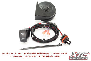 Polaris Plug and Play New Busbar Horn Kit, Laser Engraved Rocker Switch W/Blue LED by XTC