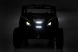 Rough Country LED LIGHT GRILLE MOUNT | 6" BLACK SLIMLINE | CAN-AM MAVERICK X3 (17-22)