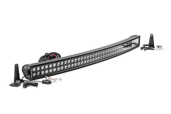 ROUGH COUNTRY 40-INCH CURVED CREE LED LIGHT BAR - (DUAL ROW | BLACK SERIES)
