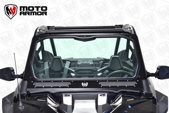 Moto Armor Full Glass Windshield for Polaris RZR PRO XP/RZR TURBO R / Pro R 2 Seat(Two Vent Model)