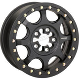 MOOSE Satin Black Front/Rear 15x7 351X 5-Lug Beadlock Wheel