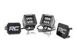 ROUGH COUNTRY 2-INCH SQUARE CREE LED LIGHTS - (PAIR | BLACK SERIES)