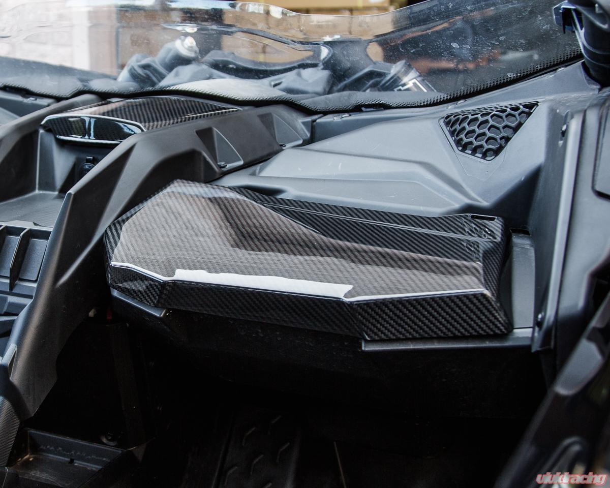CAN AM MAVERICK X3 CARBON FIBER GLOVE BOX LID - by FourWerx – Pro