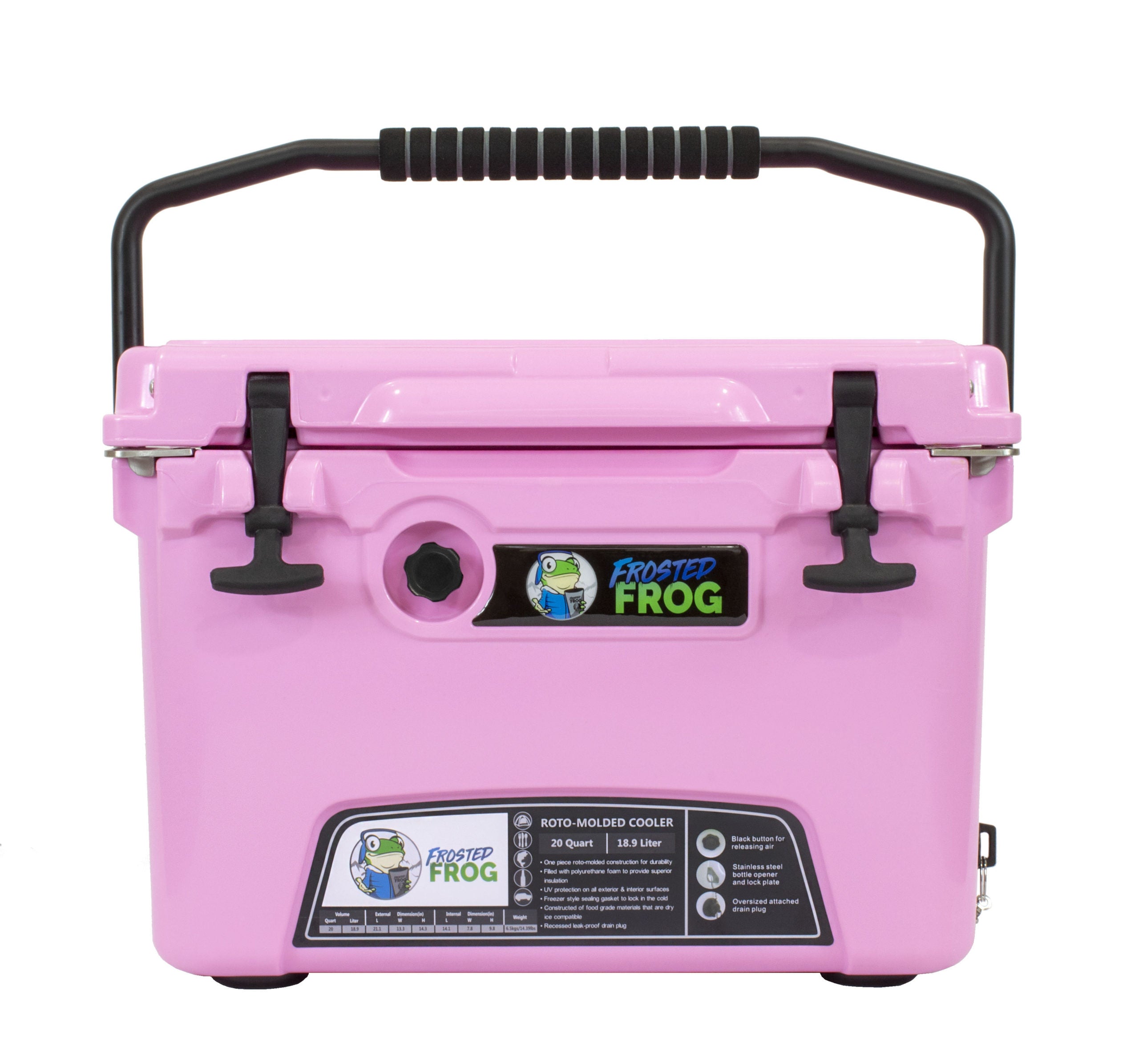 Frosted Frog 20QT Cooler – Pink, 20QT – Pro UTV Parts