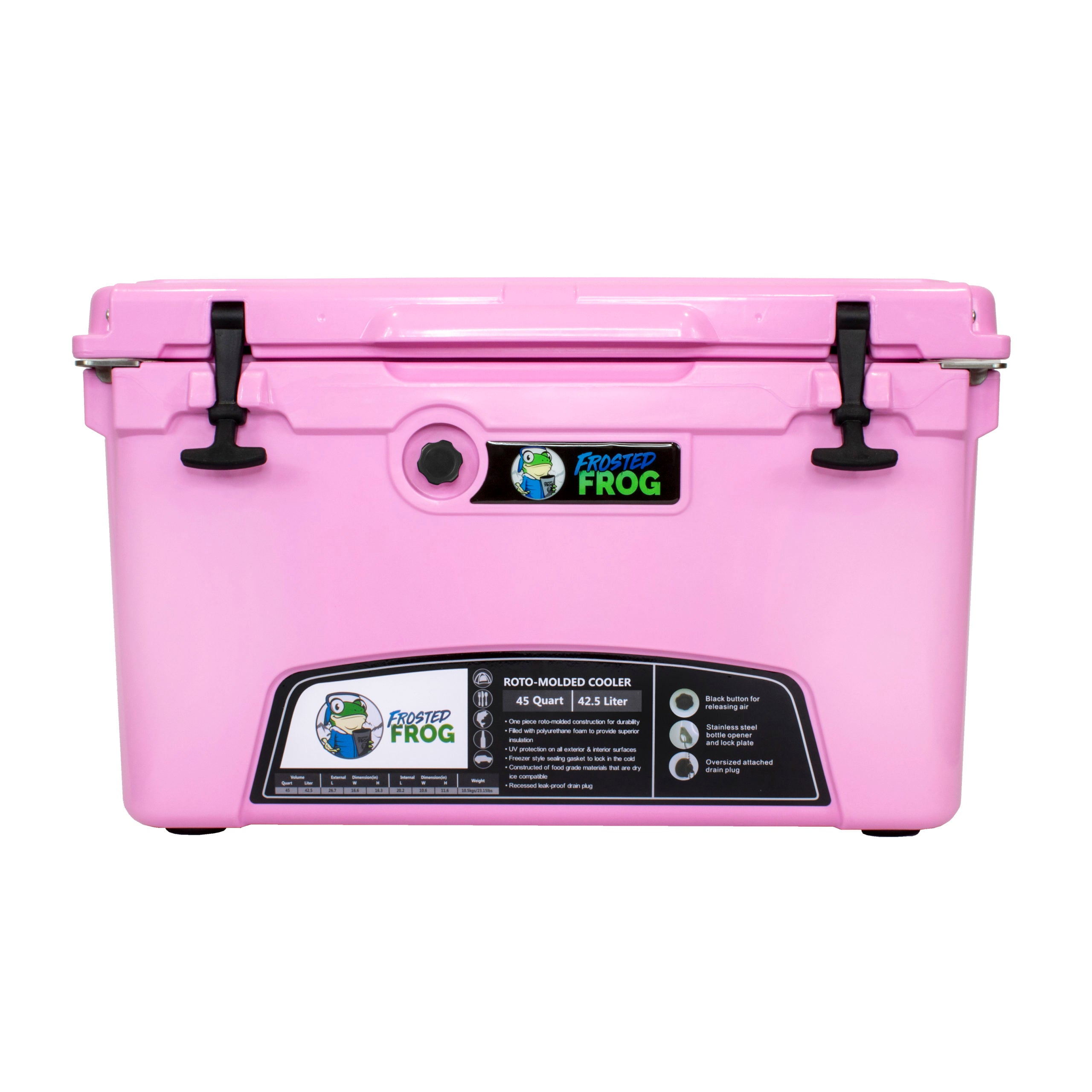 Frosted Frog 45QT Cooler – Pink, 45QT – Pro UTV Parts