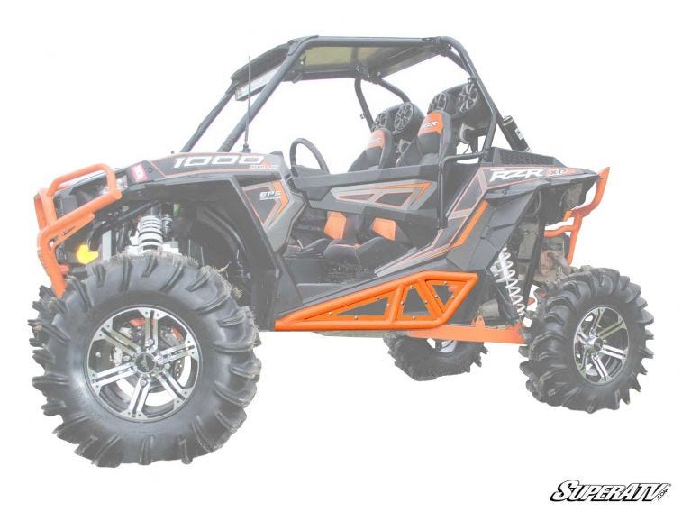 Polaris RZR XP Turbo Heavy Duty Tube Rock Sliders - by SuperATV