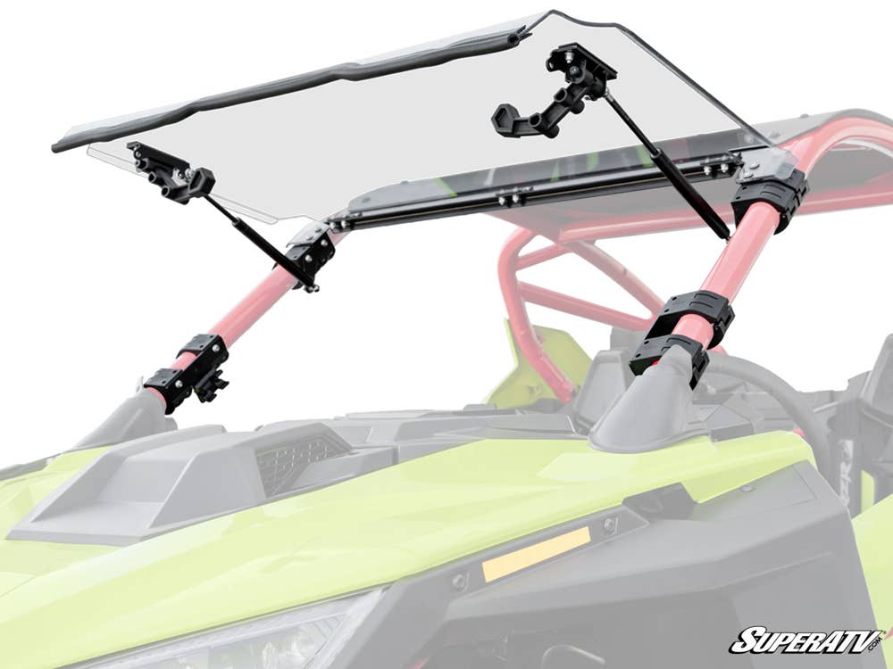 Super ATV POLARIS RZR TURBO R SCRATCH-RESISTANT FLIP WINDSHIELD