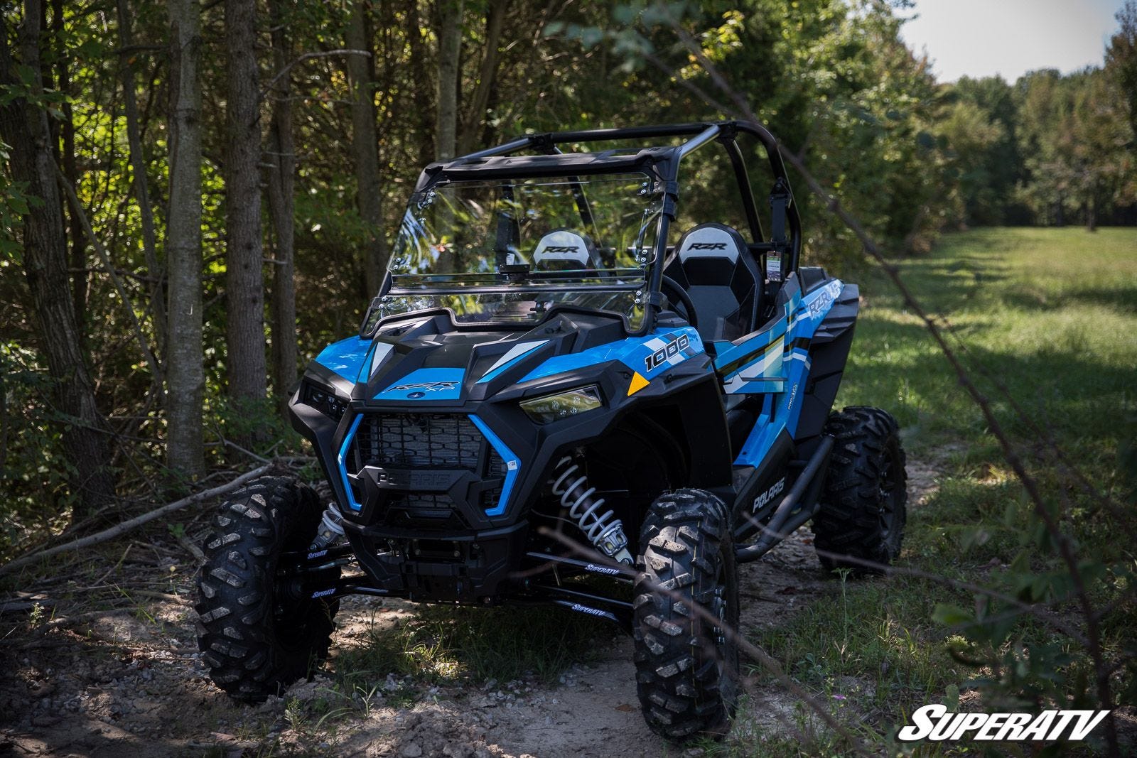 Polaris RZR XP 1000 Scratch Resistant Flip Windshield by SuperATV