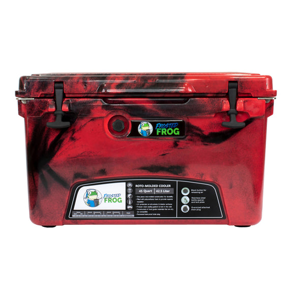 Frosted Frog 45QT Camo Cooler – Camo Red, 45QT