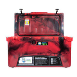 Frosted Frog 75QT Camo Cooler – Camo Red, 75QT