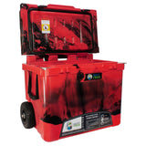 Frosted Frog 60QT Cooler with Wheels & Telescoping Handle – Red Camo, 60QT