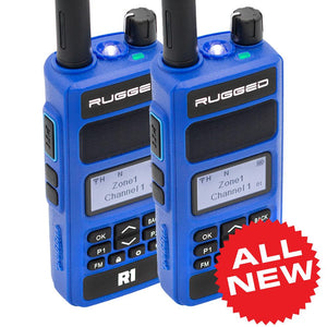 *2 Pack* Rugged R1 Business Band Handheld - Digital and Analog by Rugged Radio