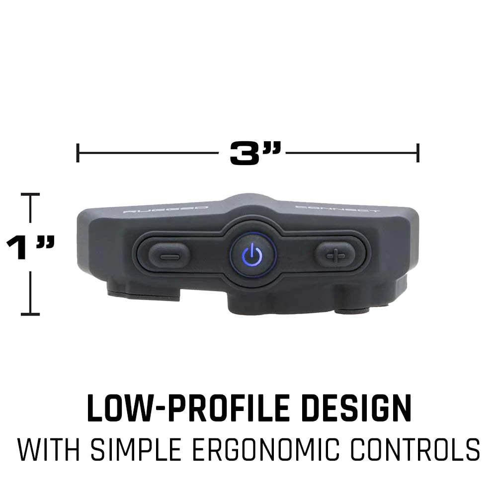 blue tooth for motorcycle helmet Rugged Radios Connect BT2 Bluetooth Headset for Motorcycle Helmet – Pro UTV Parts